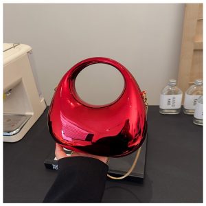 Metallic Mirror Clutch Bag