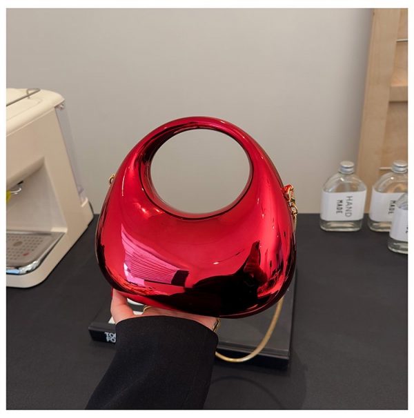 Metallic Mirror Clutch Bag