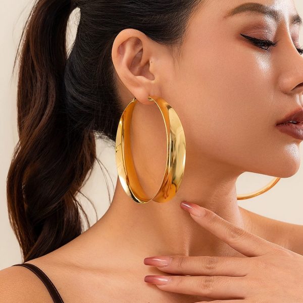 Bold hoop earrings