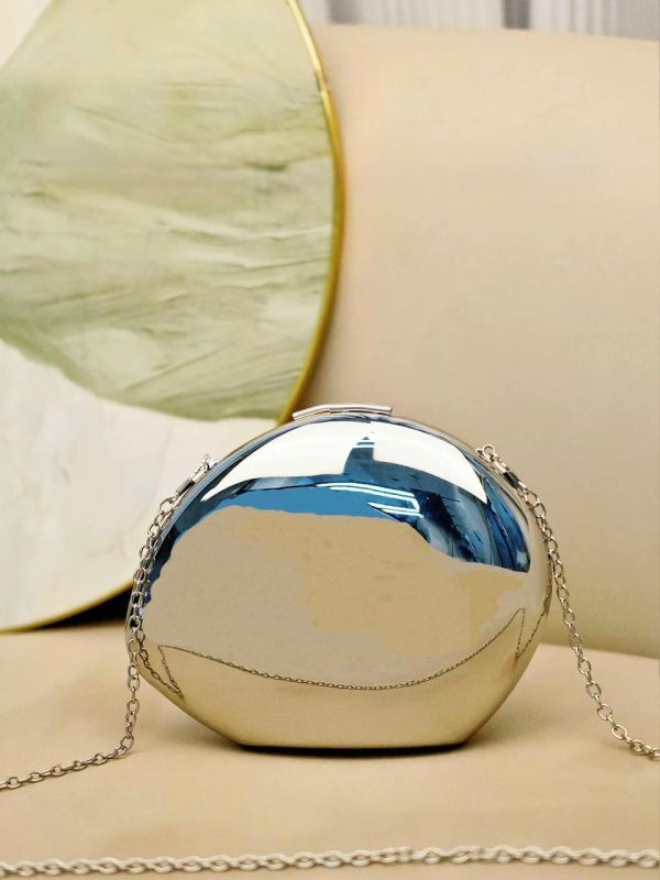 Celeste Shine Clutch